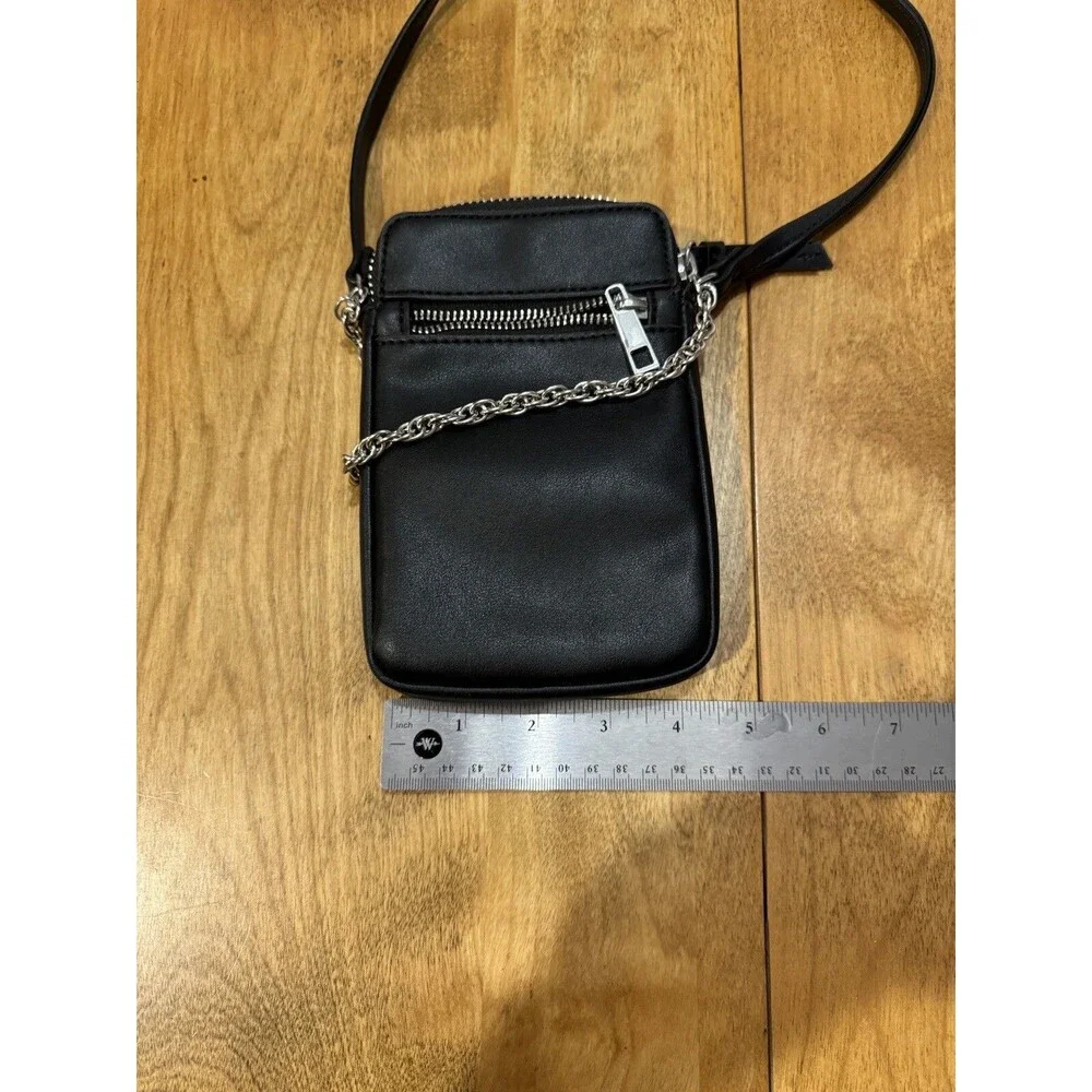 Worthington Zoe Hands-Free Crossbody bag with Silver Chain & Hardware